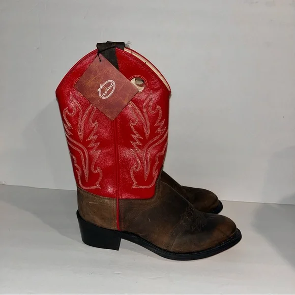 NEW Old West Roper Boots Leather Size 070 Women's CCY2514G - Picture 1 of 5